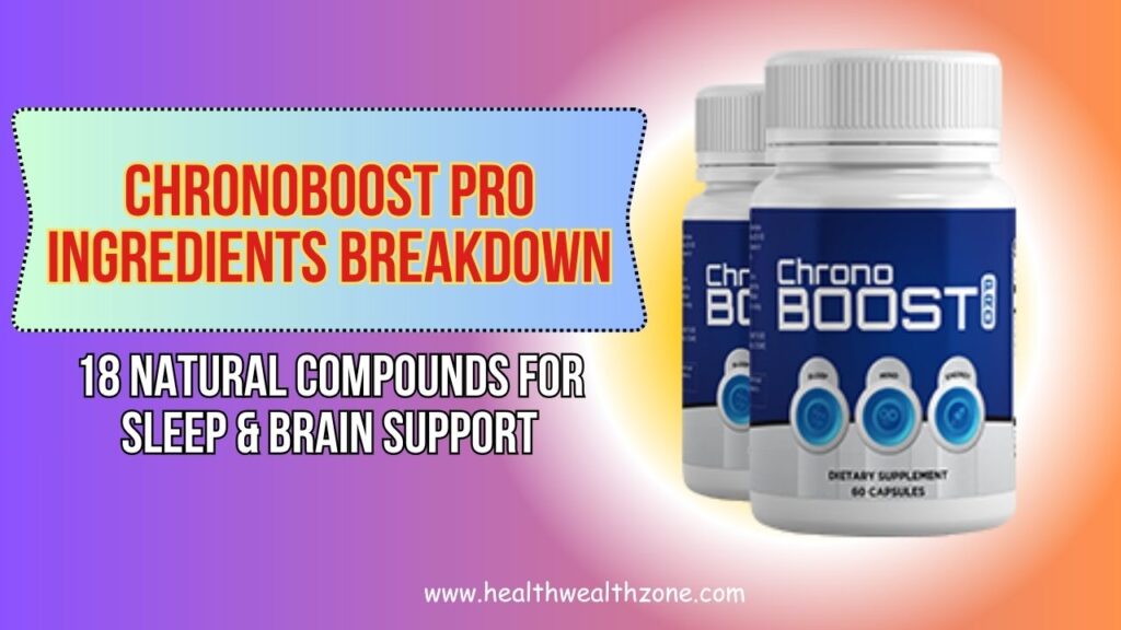ChronoBoost Pro Ingredients Breakdown: 18 Natural Compounds for Sleep & Brain Support