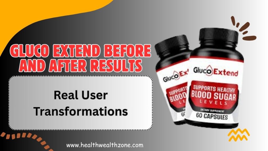 Gluco Extend Before and After Results: Real User Transformations