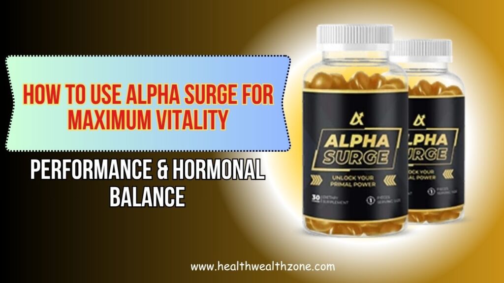 How to Use Alpha Surge for Maximum Vitality, Performance & Hormonal Balance