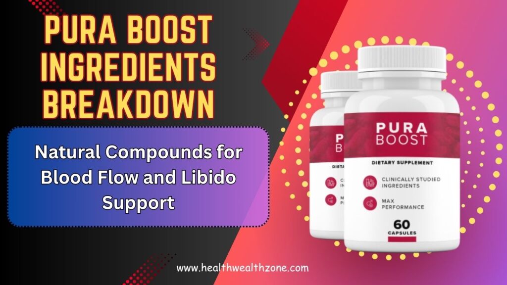 Pura Boost Ingredients Breakdown: Natural Compounds for Blood Flow and Libido Support