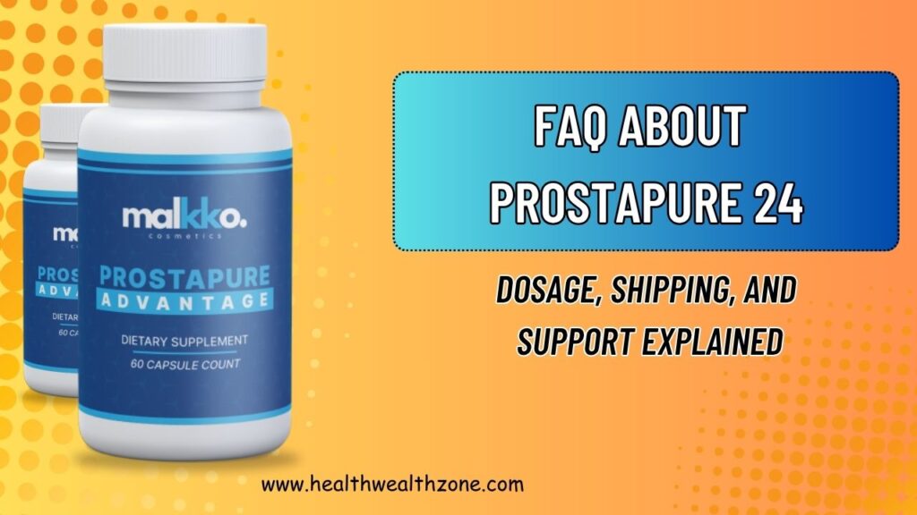 Frequently Asked Questions About ProstaPure 24: Dosage, Shipping, and Support Explained