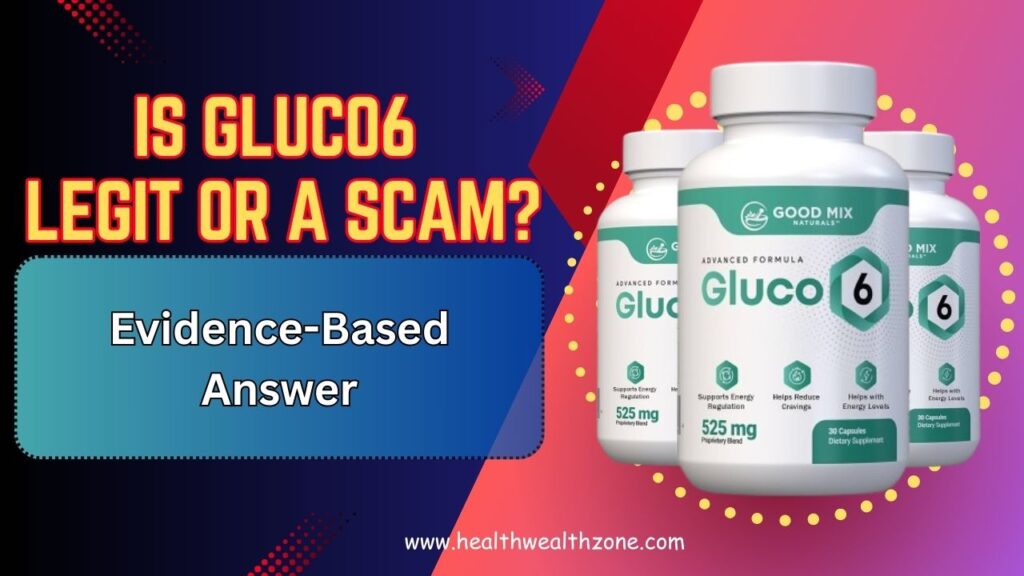 Is Gluco6 Legit or a Scam? Evidence-Based Answer
