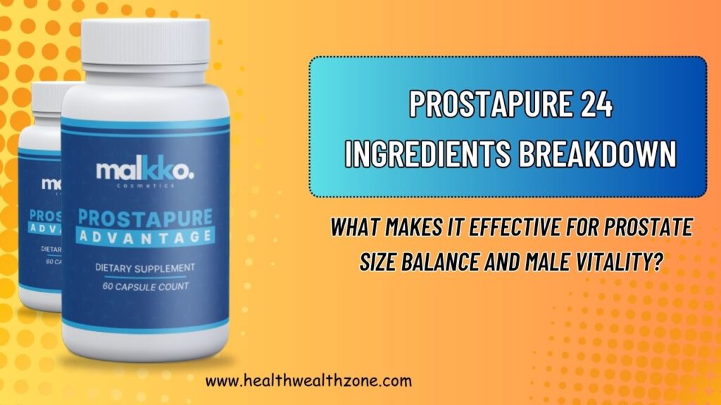 ProstaPure 24 Ingredients Breakdown: What Makes It Effective for Prostate Size Balance and Male Vitality?