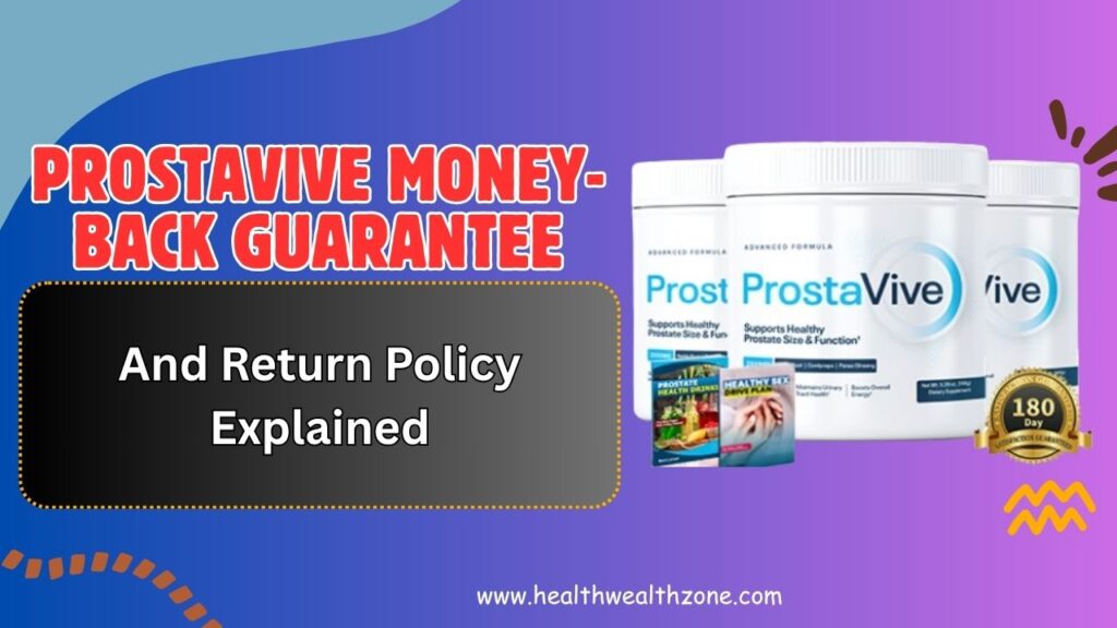 ProstaVive Money-Back Guarantee and Return Policy Explained
