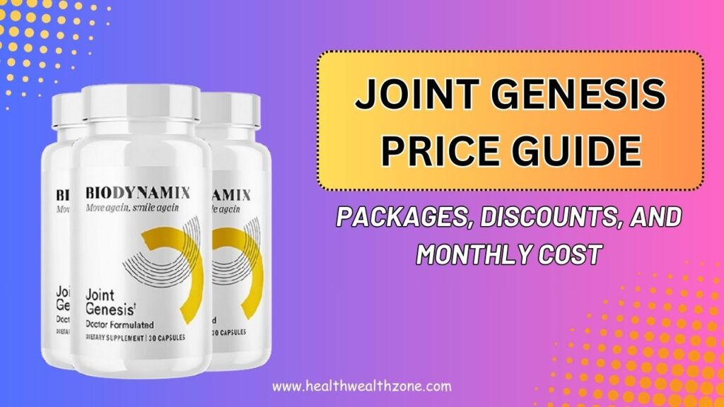 Joint Genesis Price Guide – Packages, Discounts, and Monthly Cost (2026 Update)