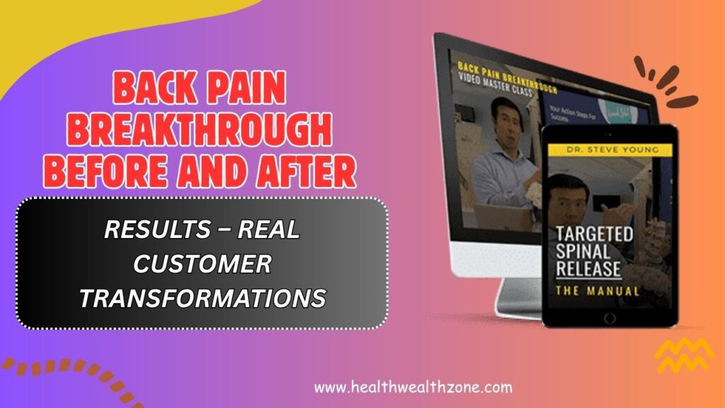 Back Pain Breakthrough Before and After Results – Real Customer Transformations