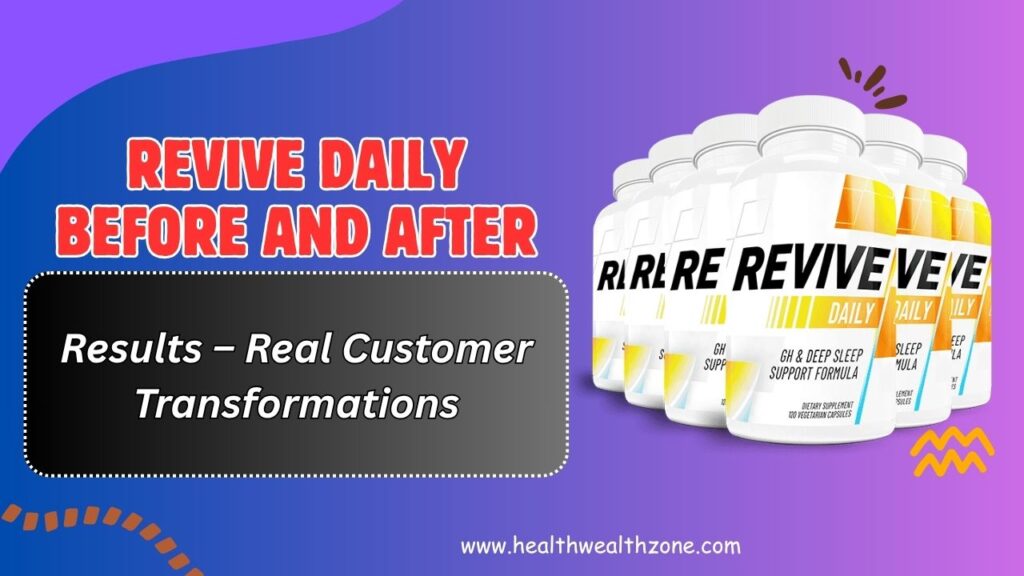 Revive Daily Before and After Results – Real Customer Transformations